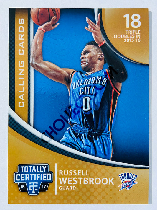 Russell Westbrook - Oklahoma City Thunder 2016-17 Panini Totally Certified Calling Cards #11