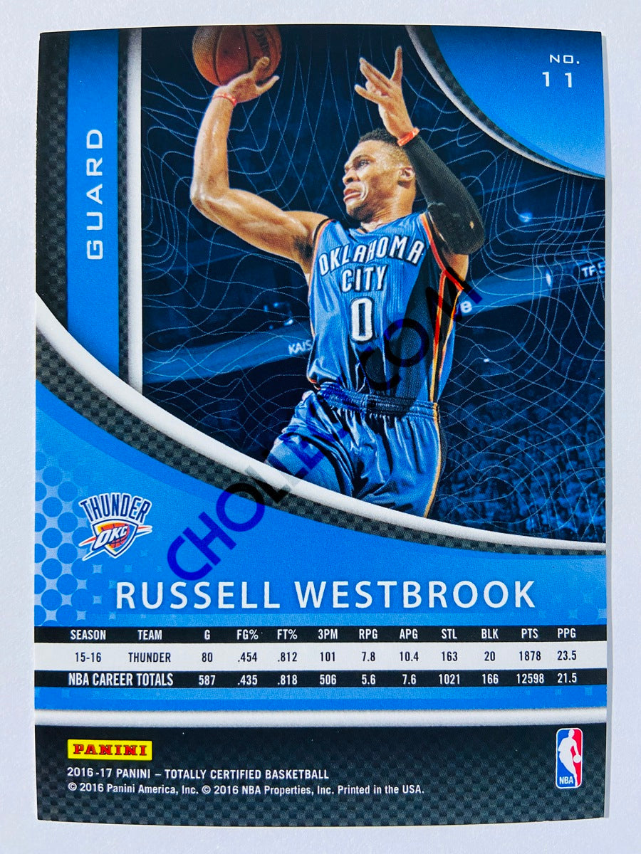 Russell Westbrook - Oklahoma City Thunder 2016-17 Panini Totally Certified Calling Cards #11