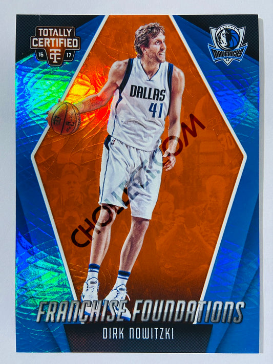 Dirk Nowitzki - Dallas Mavericks 2016-17 Panini Totally Certified Franchise Foundations Orange Parallel #23 | 20/60