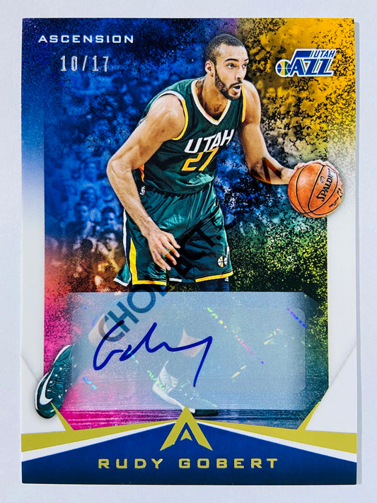 Rudy Gobert - Utah Jazz 2017-18 Panini Ascension Autograph #18 | 10/17