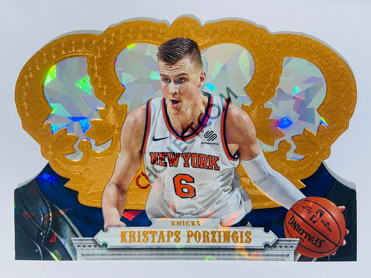 Kristaps Porzingis - New York Knicks 2017-18 Panini Crown Royale Crystal Parallel #80 | 71/99