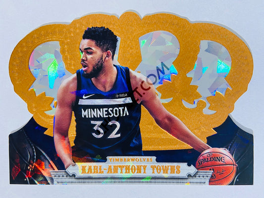 Karl-Anthony Towns - Minnesota Timberwolves 2017-18 Panini Crown Royale Crystal Parallel #168 | 21/99