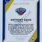 Anthony Davis - New Orleans Pelicans 2017-18 Panini Donruss All-Stars Insert #5