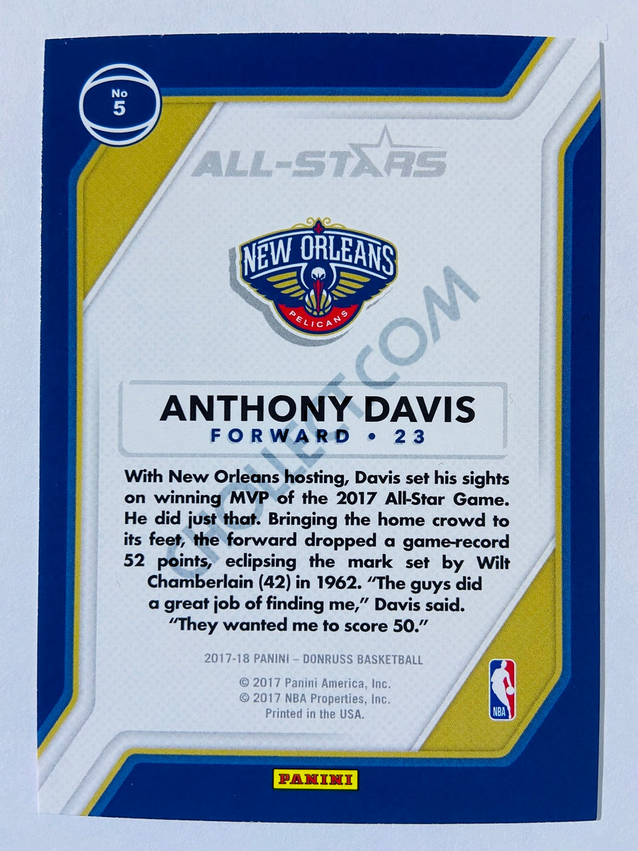 Anthony Davis - New Orleans Pelicans 2017-18 Panini Donruss All-Stars Insert #5