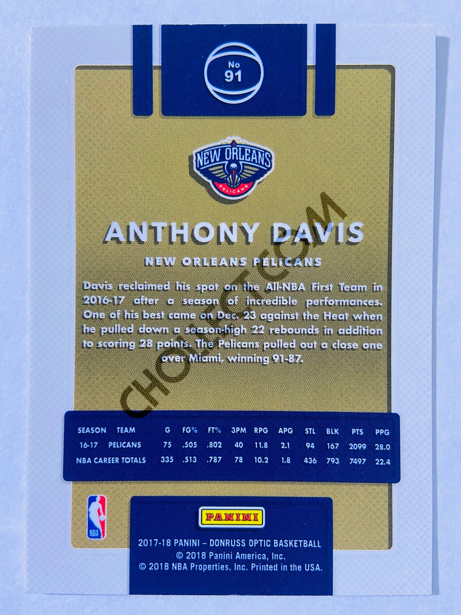 Anthony Davis - New Orleans Pelicans 2017-18 Panini Donruss Optic #91