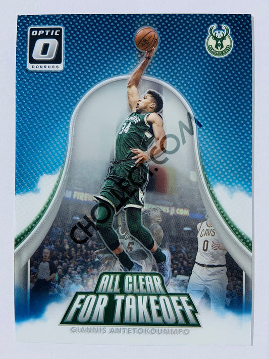 Giannis Antetokounmpo - Milwaukee Bucks 2017-18 Panini Donruss Optic All Clear for Takeoff #4