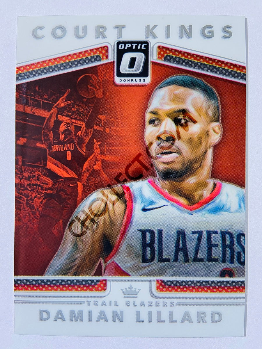 Damian Lillard - Portland Trail Blazers 2017-18 Panini Donruss Optic Court Kings #33