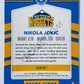 Nikola Jokic - Denver Nuggets 2017-18 Panini Donruss Optic Court Kings Insert #40