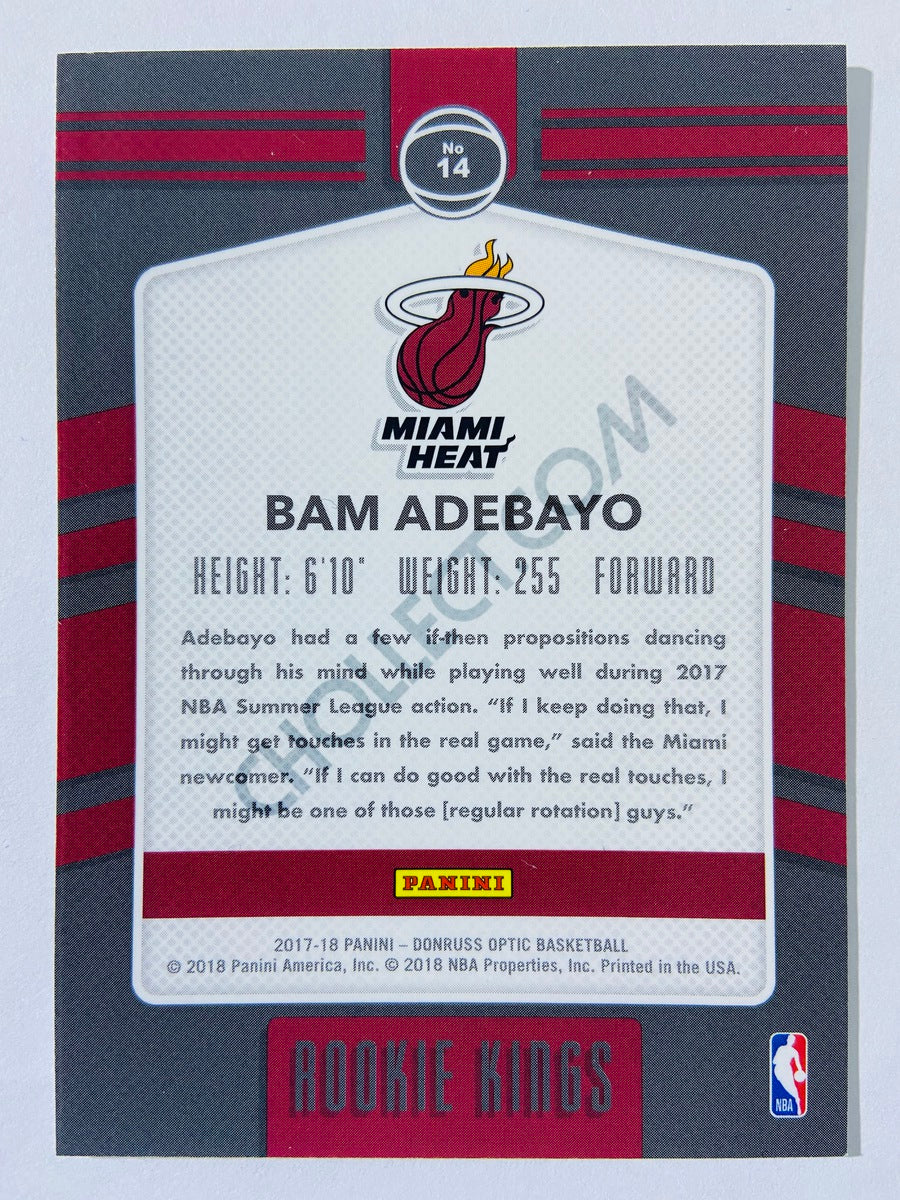 Bam Adebayo - Miami Heat 2017-18 Panini Donruss Optic Rookie Kings #14