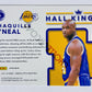 Shaquille O'Neal – Los Angeles Lakers 2017-18 Panini Donruss Optic Hall Kings Purple Prizm Parallel #19
