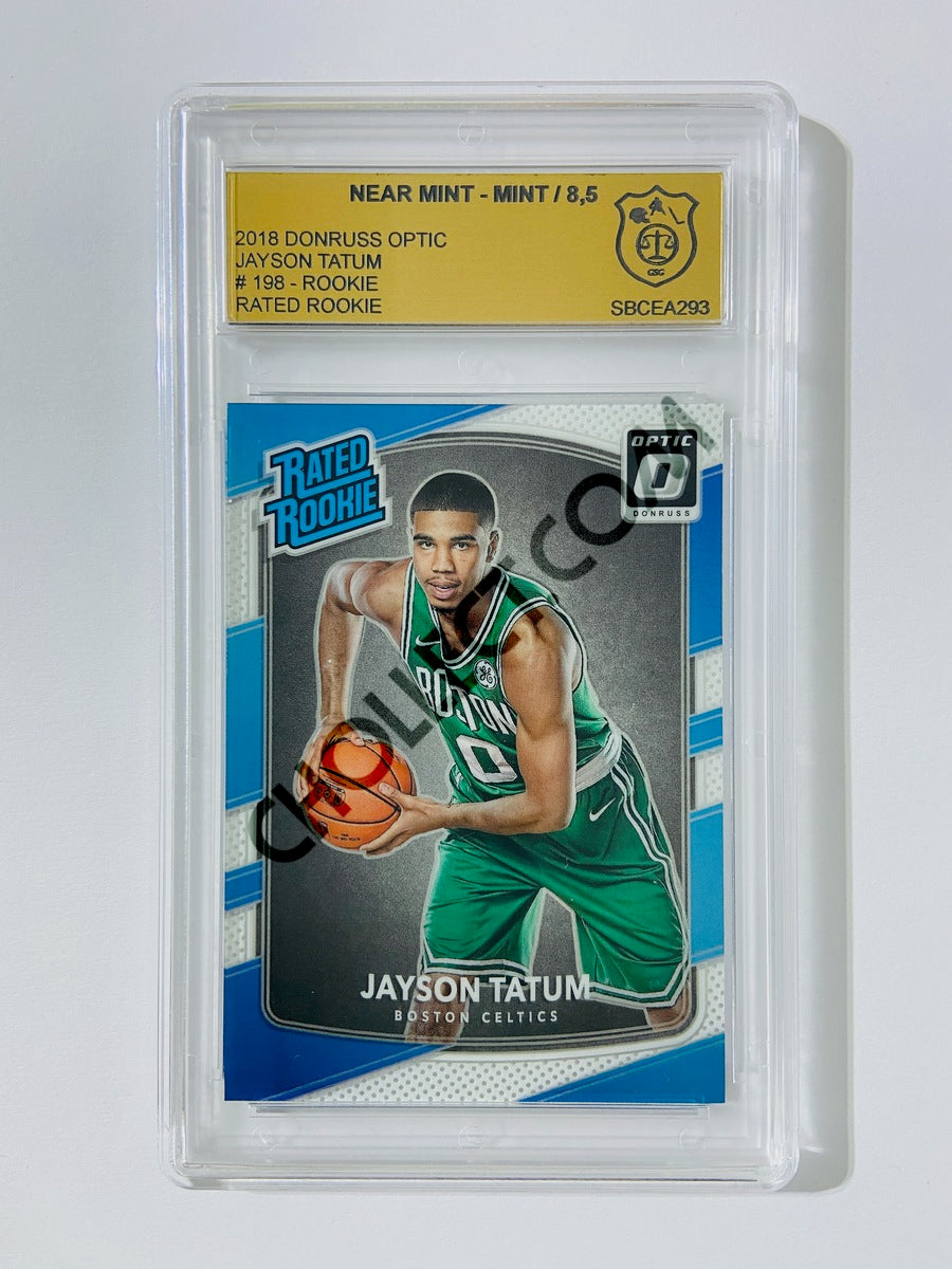 Jayson Tatum - Boston Celtics 2017-18 Panini Donruss Optic Rated Rookie #198 [GS 8.5] SN: SBCEA293