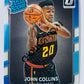 John Collins - Atlanta Hawks 2017-18 Panini Donruss Optic Rated Rookie #182