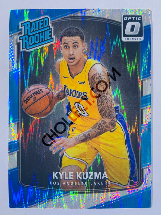 Kyle Kuzma - Los Angeles Lakers 2017-18 Panini Donruss Rated Rookie Flash Parallel #174