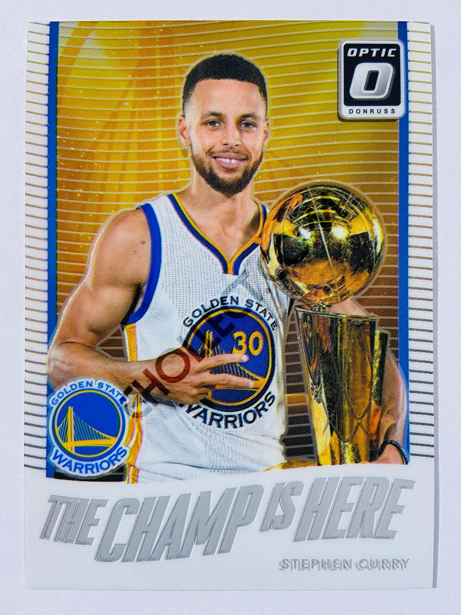 Stephen Curry - Golden State Warriors 2017-18 Panini Donruss Optic The Champ is Here #5