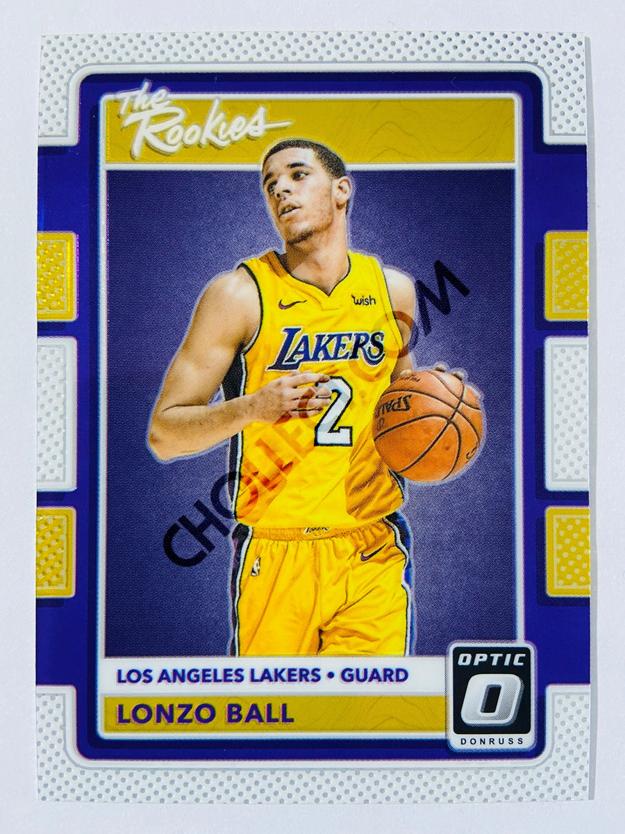 Lonzo Ball - Los Angeles Lakers 2017-18 Panini Donruss Optic The Rookies #2