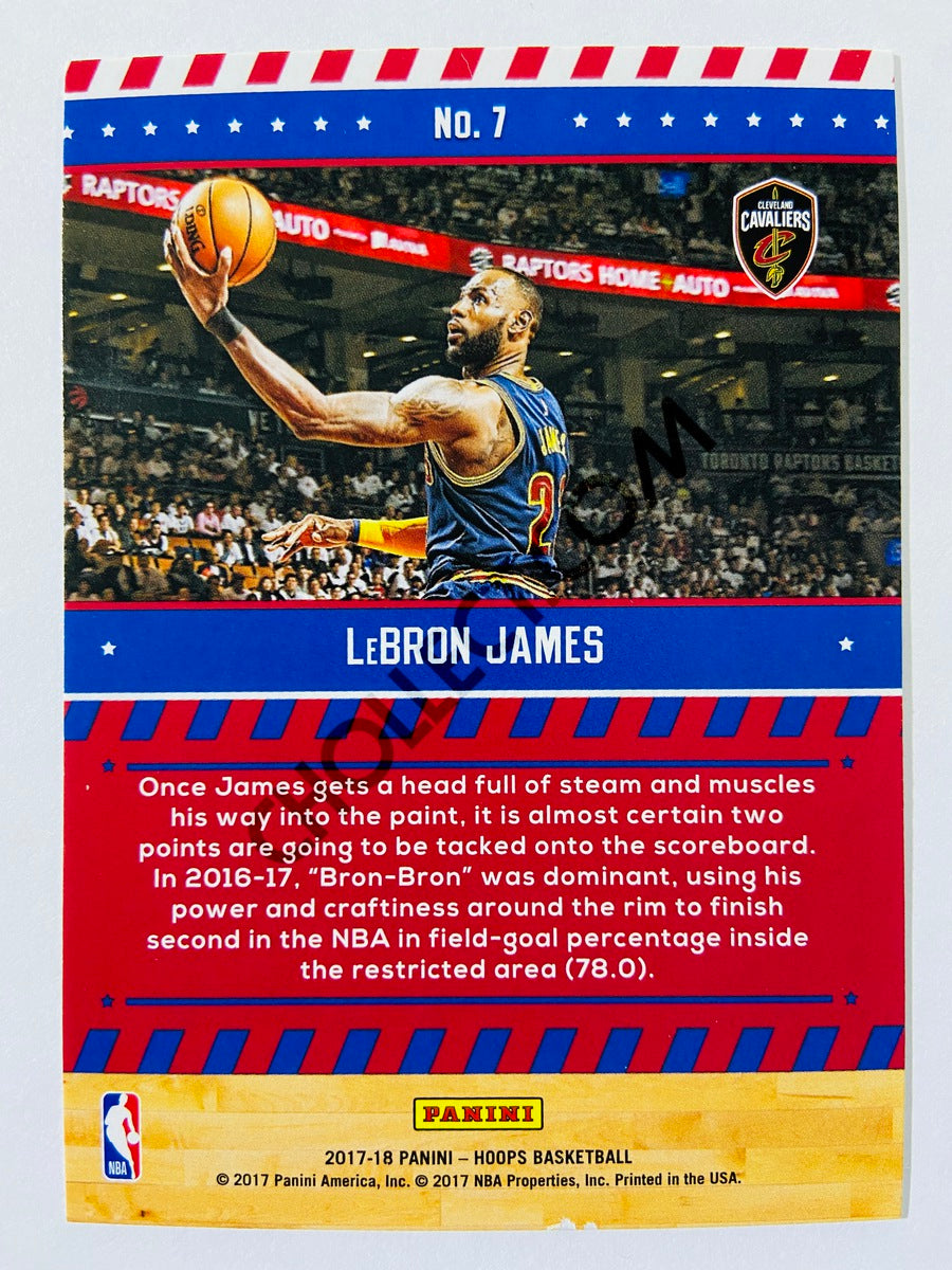 LeBron James - Cleveland Cavaliers 2017-18 Panini Hoops Special Delivery #7