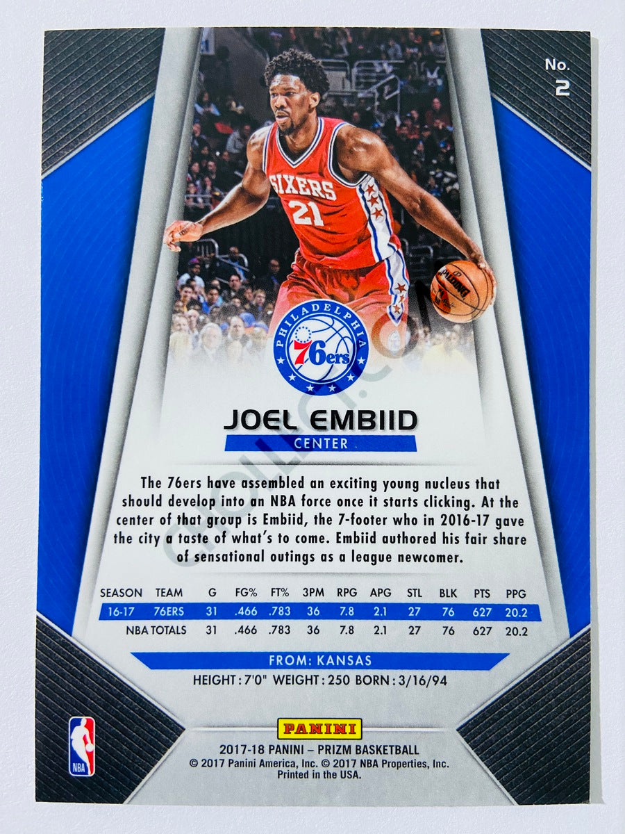 Joel Embiid - Philadelphia 76ers 2017-18 Panini Prizm #2