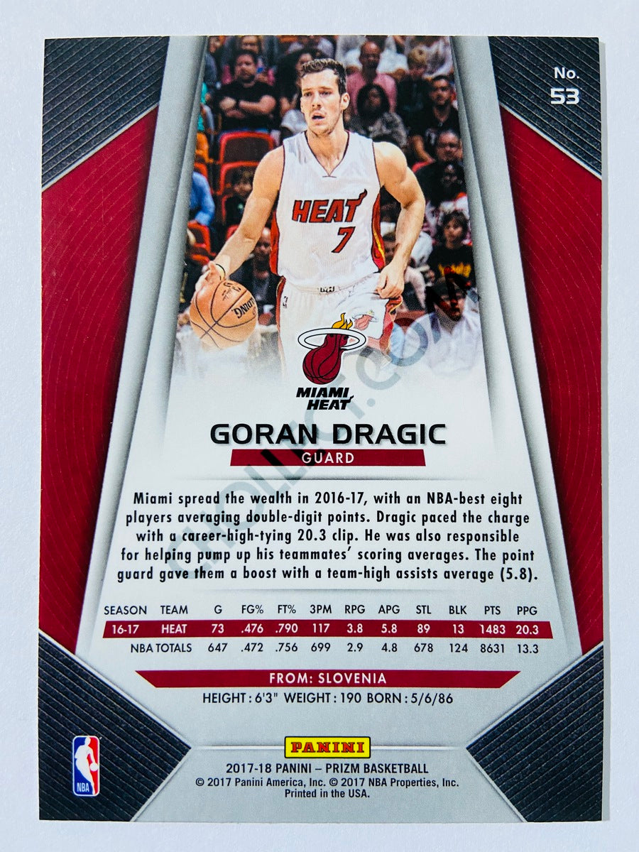 Goran Dragic - Miami Heat 2017-18 Panini Prizm #53