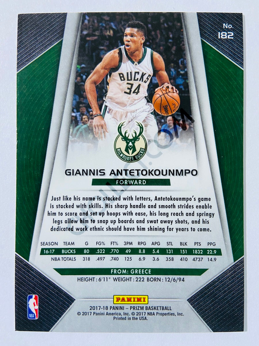 Giannis Antetokounmpo - Milwaukee Bucks 2017-18 Panini Prizm #182