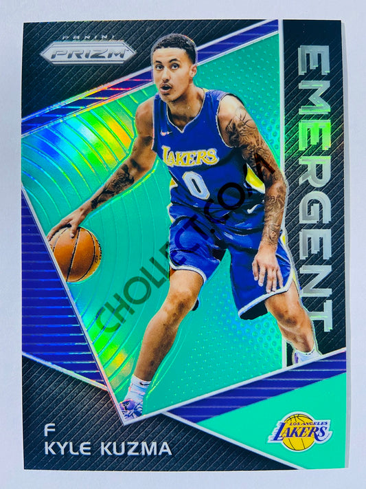 Kyle Kuzma - Los Angeles Lakers 2017-18 Panini Prizm Emergent Green Prizm Parallel #23