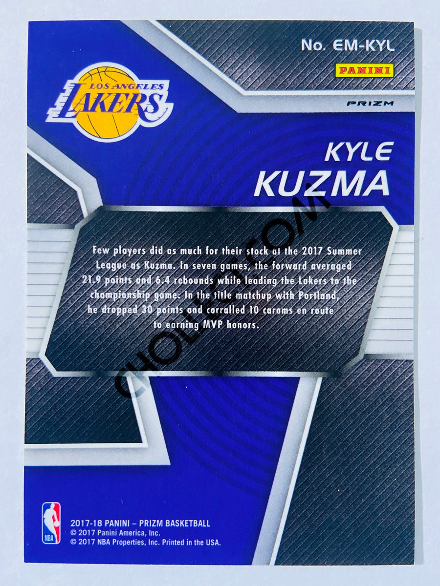 Kyle Kuzma - Los Angeles Lakers 2017-18 Panini Prizm Emergent Green Prizm Parallel #23