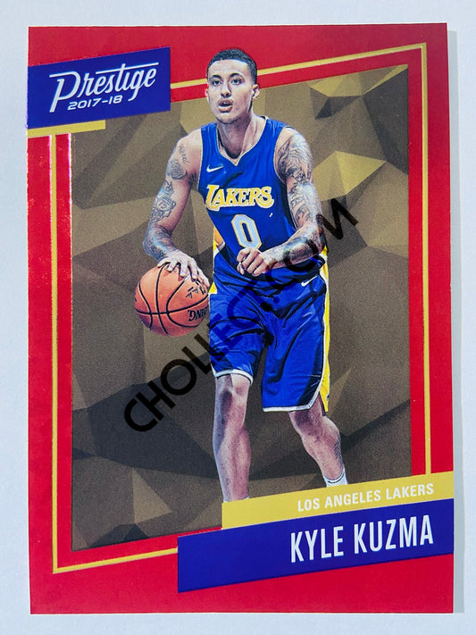 Kyle Kuzma - Los Angeles Lakers 2017-18 Panini Prestige Micro Etch Rookie Red Version #26