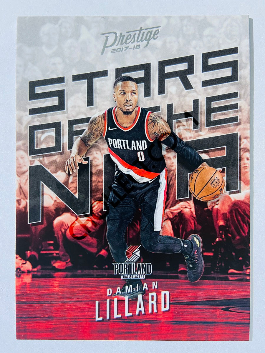 Damian Lillard - Portland Trail Blazers 2017-18 Panini Prestige Stars of the NBA #14