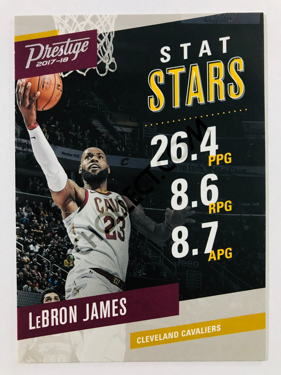 LeBron James - Cleveland Cavaliers 2017-18 Panini Prestige Stat Stars #1