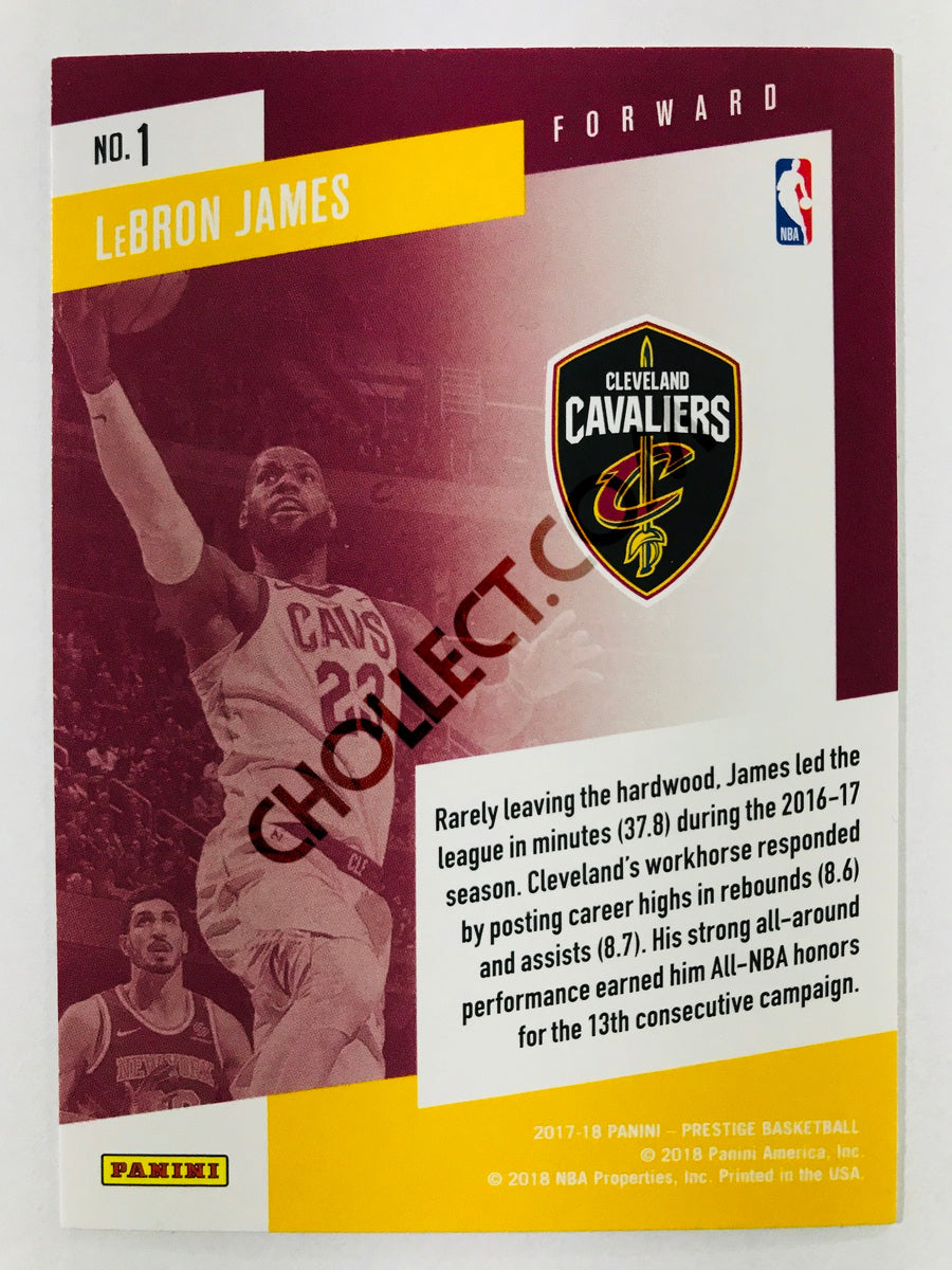 LeBron James - Cleveland Cavaliers 2017-18 Panini Prestige Stat Stars #1