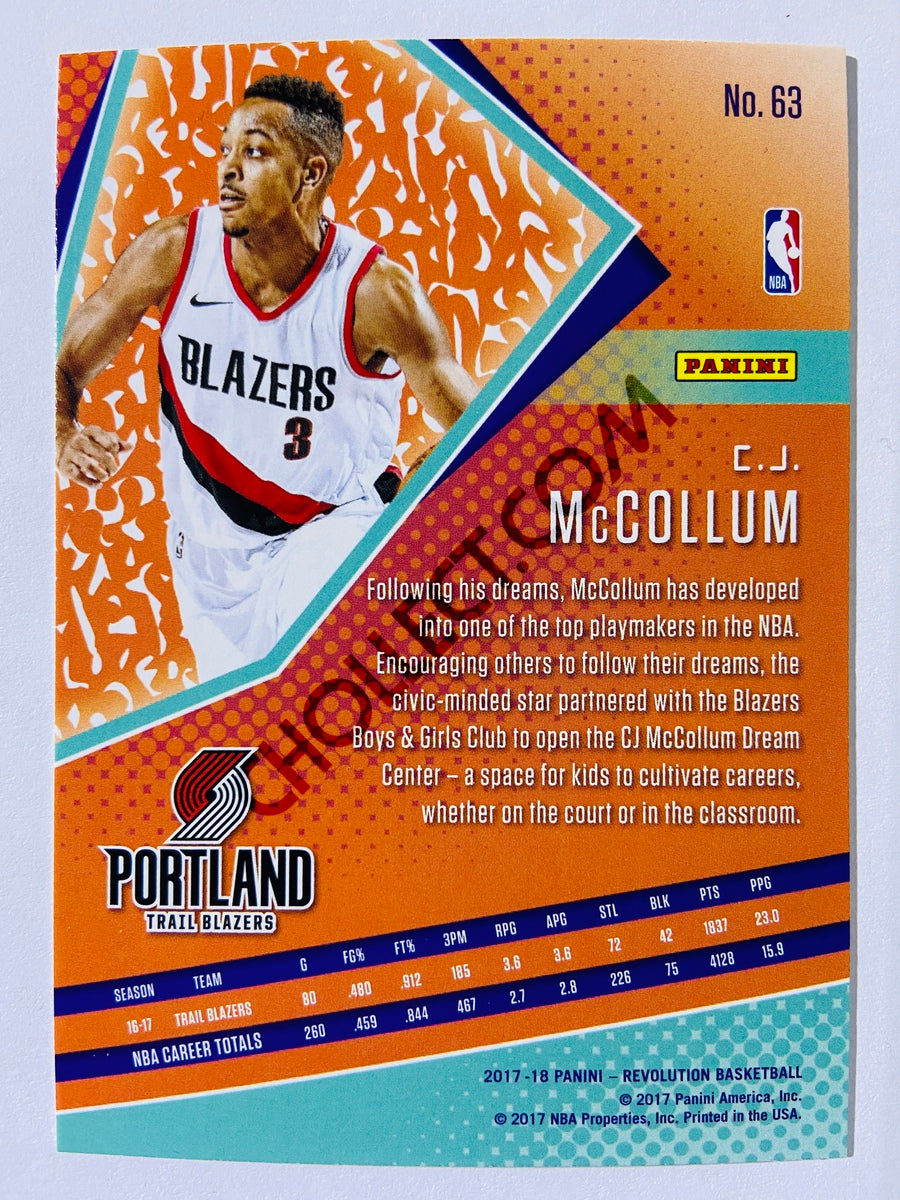 CJ McCollum - Portland Trail Blazers 2017-18 Panini Revolution #63