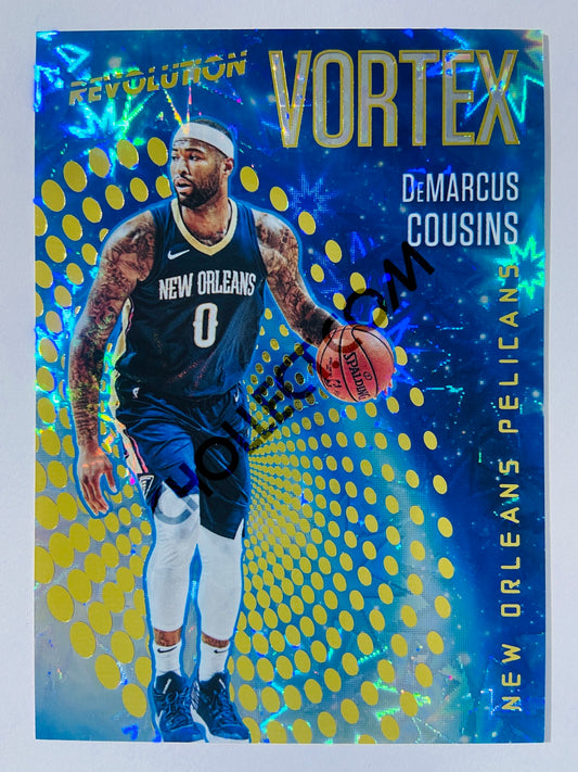 DeMarcus Cousins - New Orleans Pelicans 2017-18 Panini Revolution Vortex Impact Insert #15