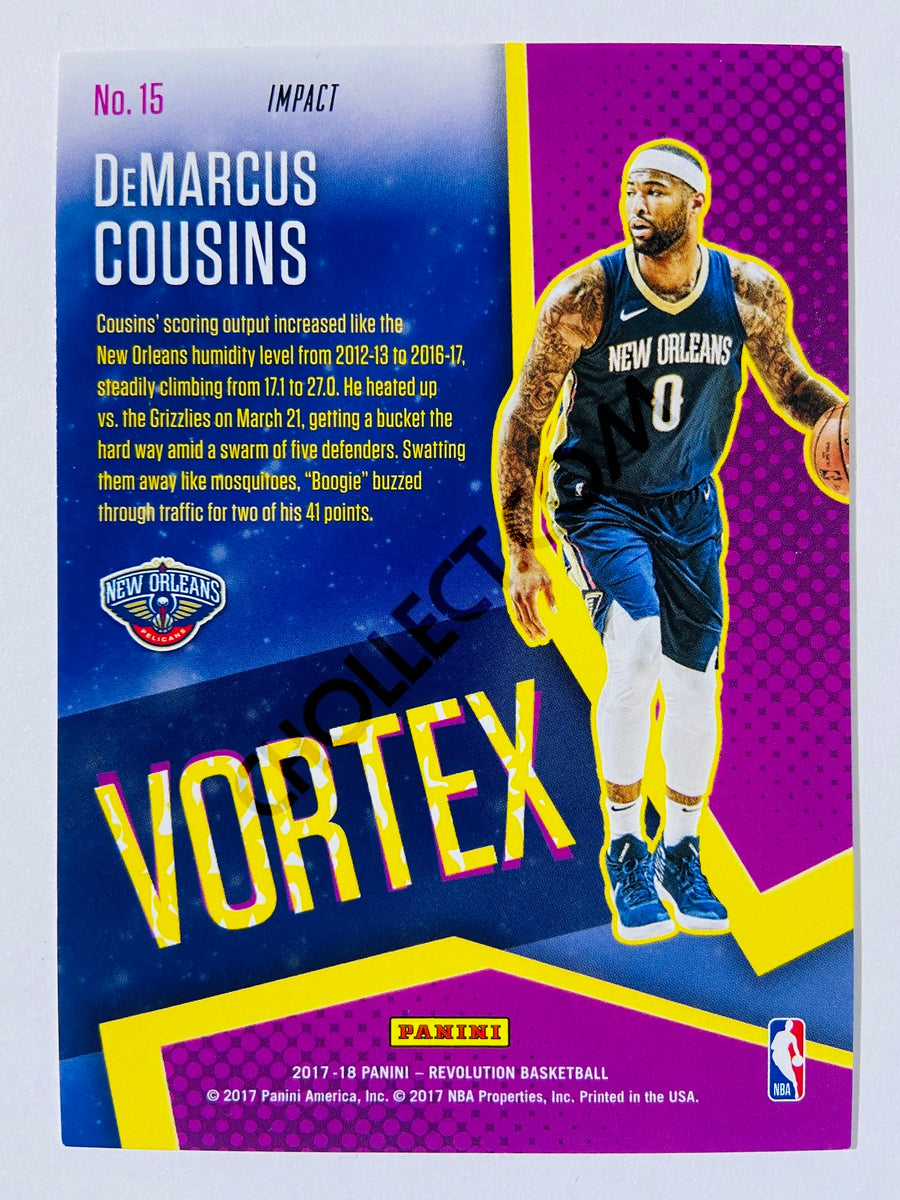 DeMarcus Cousins - New Orleans Pelicans 2017-18 Panini Revolution Vortex Impact Insert #15