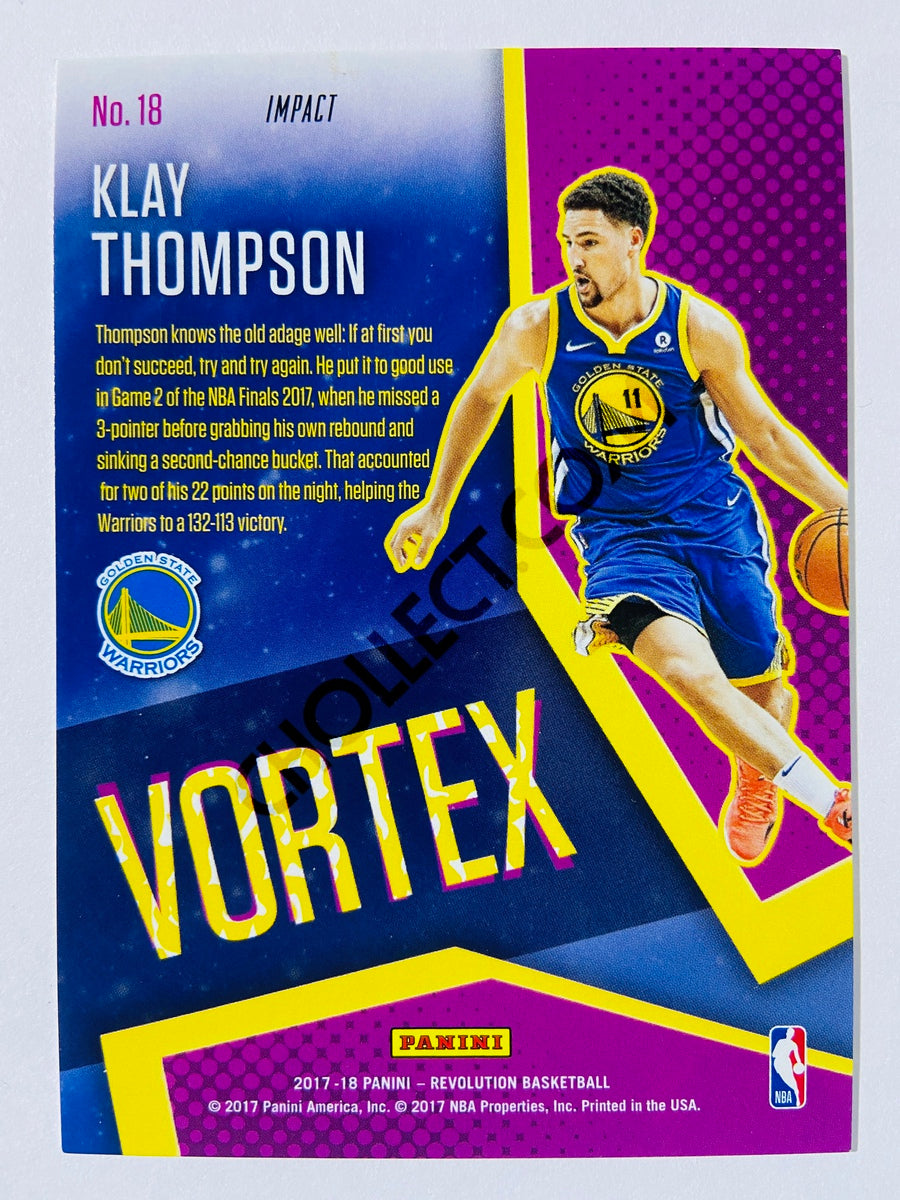 Klay Thompson - Golden State Warriors 2017-18 Panini Revolution Vortex Impact Insert #18