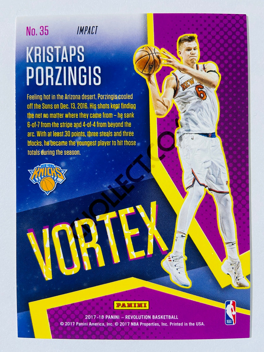 Kristaps Porzingis - New York Knicks 2017-18 Panini Revolution Vortex Impact Insert #35