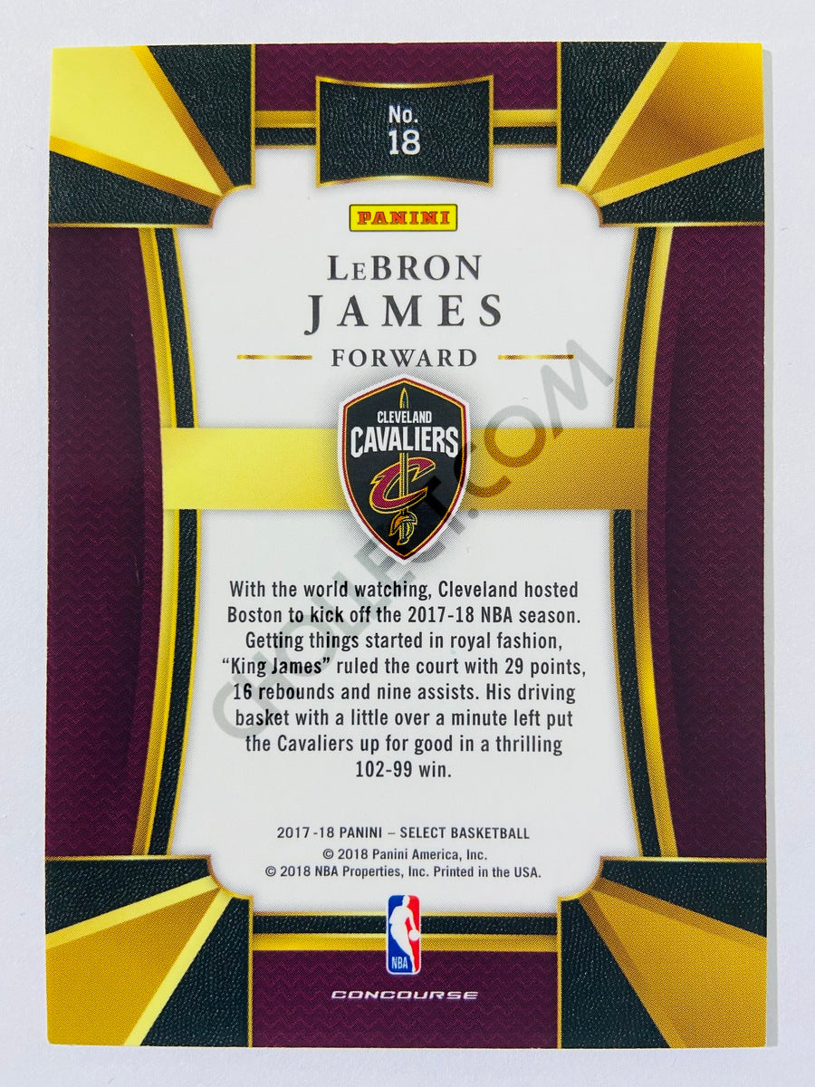 LeBron James - Cleveland Cavaliers 2017-18 Panini Select Concourse Level #18