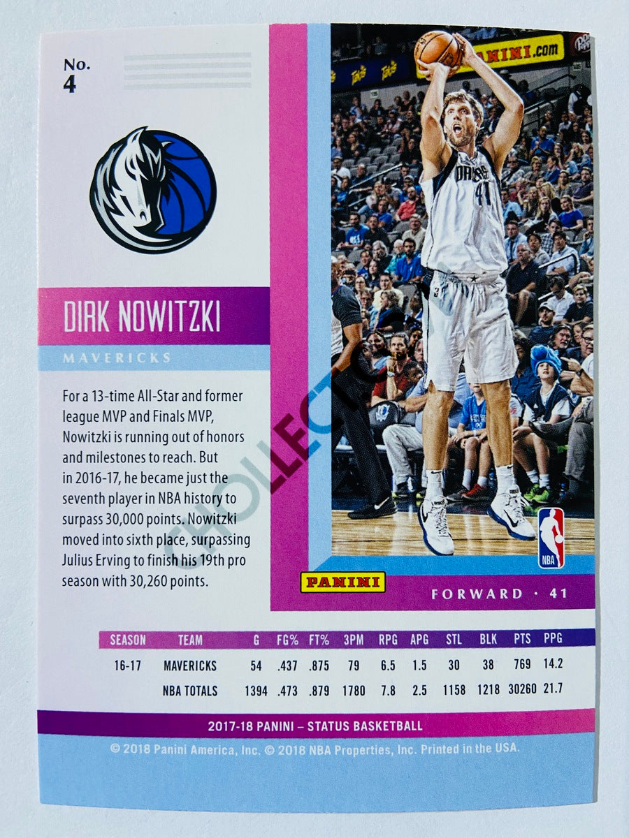 Dirk Nowitzki - Dallas Mavericks 2017-18 Panini Status #4