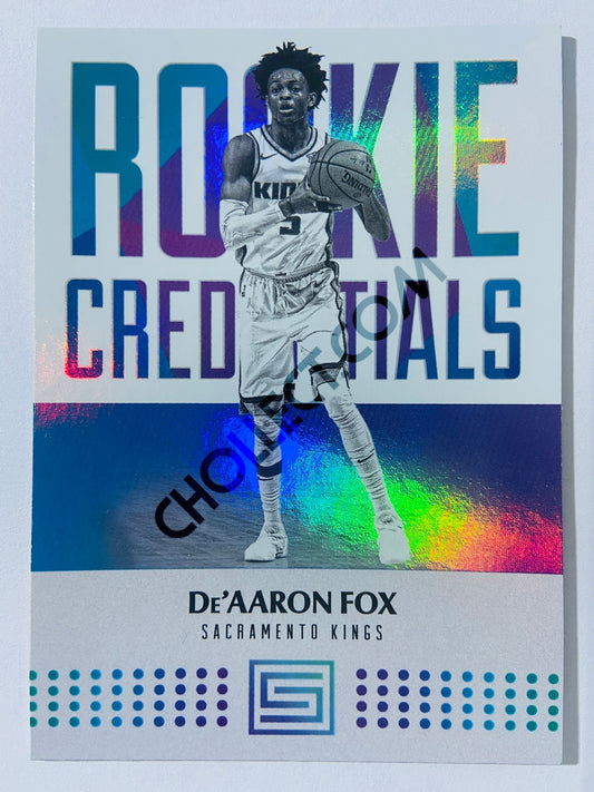 De'Aaron Fox - Sacramento Kings 2017-18 Panini Status Rookie Credentials #16