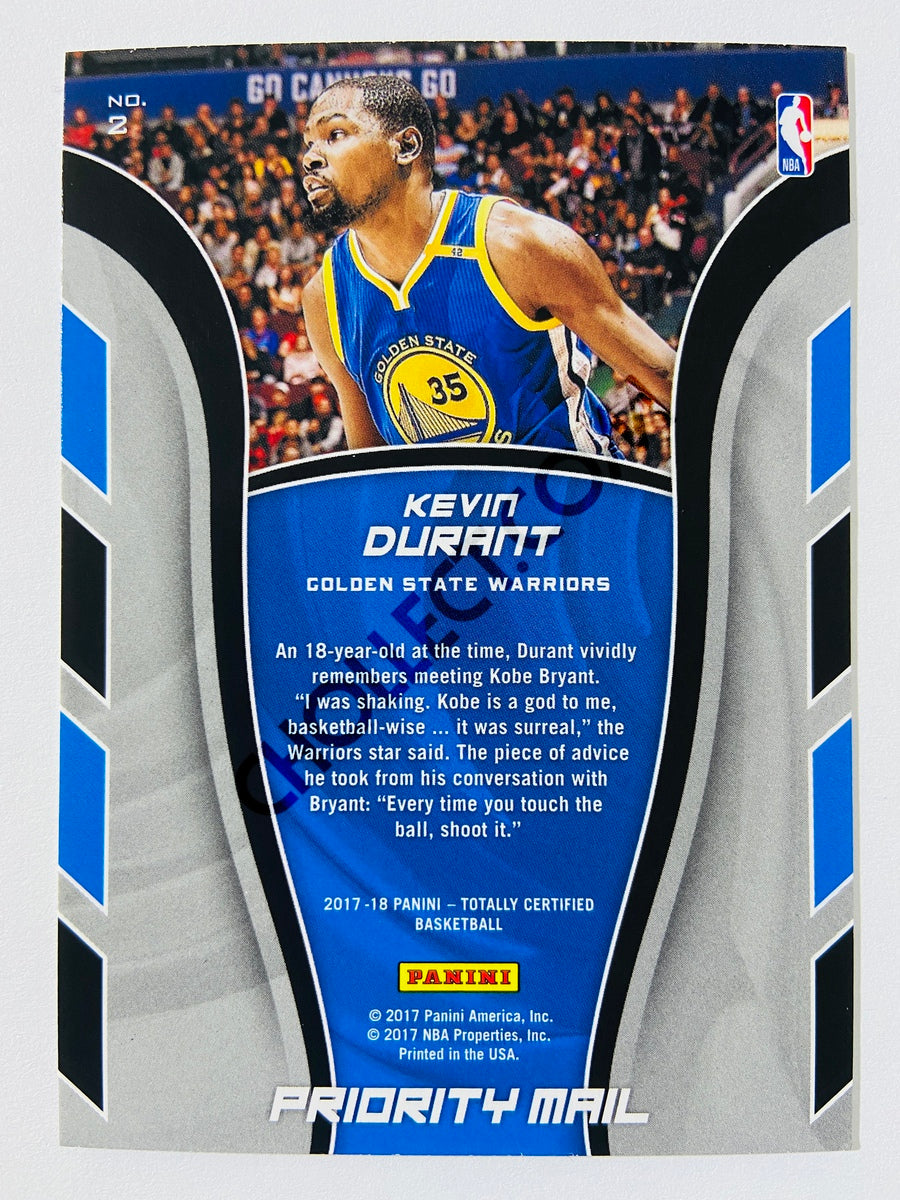 Kevin Durant - Golden State Warriors 2017-18 Panini Totally Certified Priority Mail #2