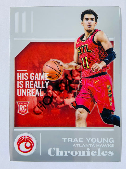 Trae Young - Atlanta Hawks 2018-19 Panini Chronicles Foil Optichrome RC Rookie #532