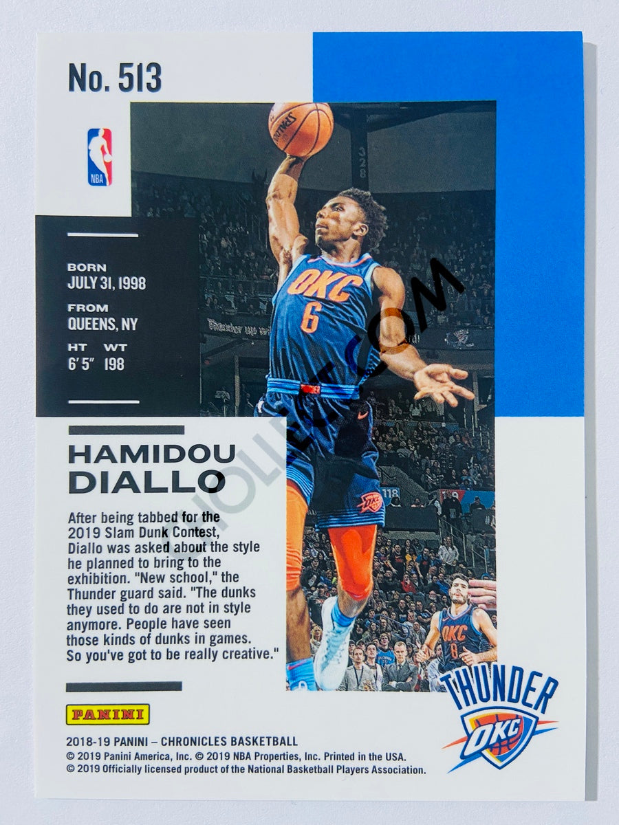 Hamidou Diallo - Oklahoma City Thunder 2018-19 Panini Chronicles Foil Optichrome RC Rookie #513