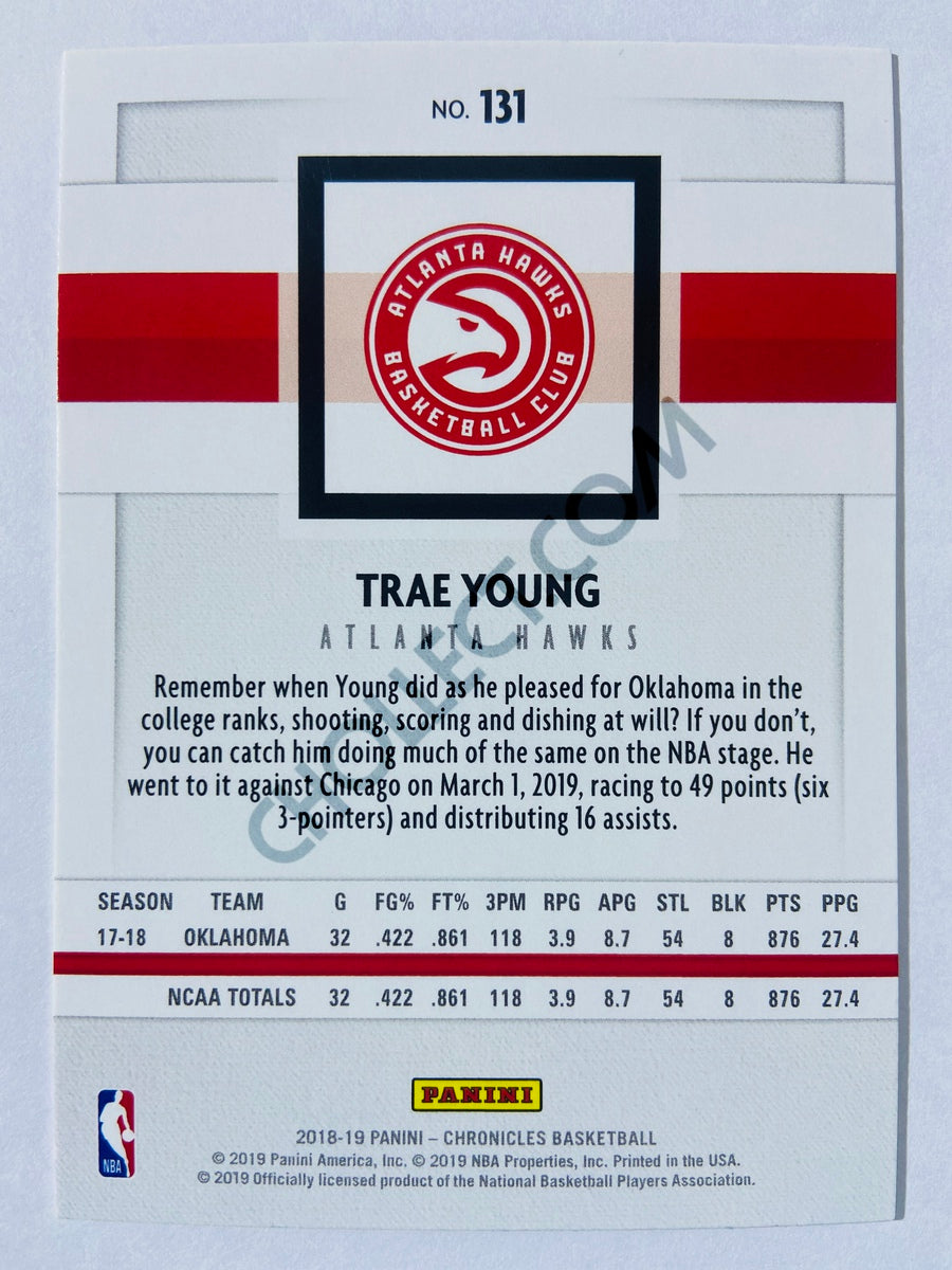 Trae Young - Atlanta Hawks 2018-19 Panini Chronicles Panini RC Rookie #131