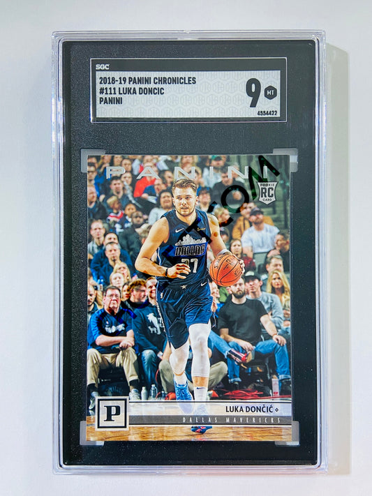 Luka Doncic - Dallas Mavericks 2018-19 Panini Chronicles Panini RC Rookie #111 [SGC MT 9] SN: 4554422