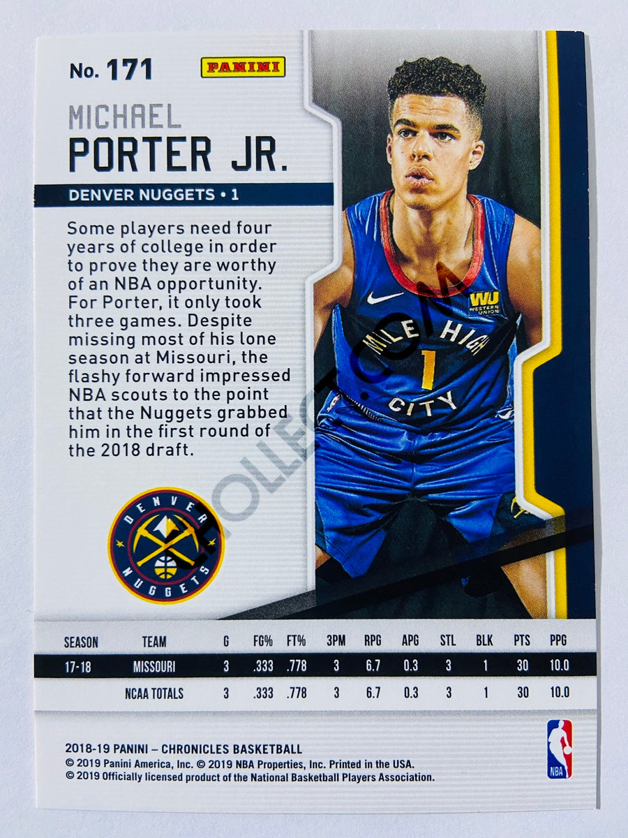 Michael Porter Jr. - Denver Nuggets 2018-19 Panini Chronicles Playoff RC Rookie #171