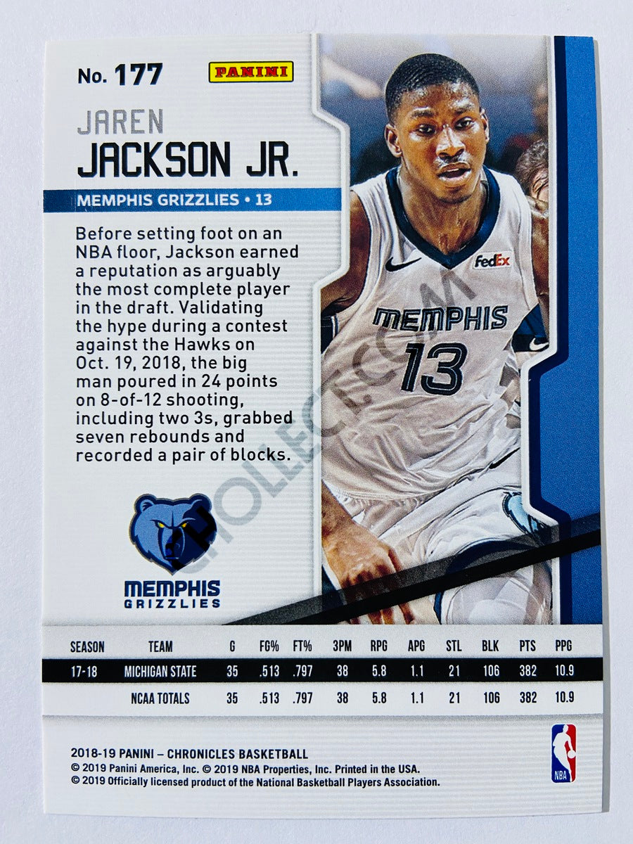 Jaren Jackson Jr. - Memphis Grizzlies 2018-19 Panini Chronicles Playoff RC Rookie #177