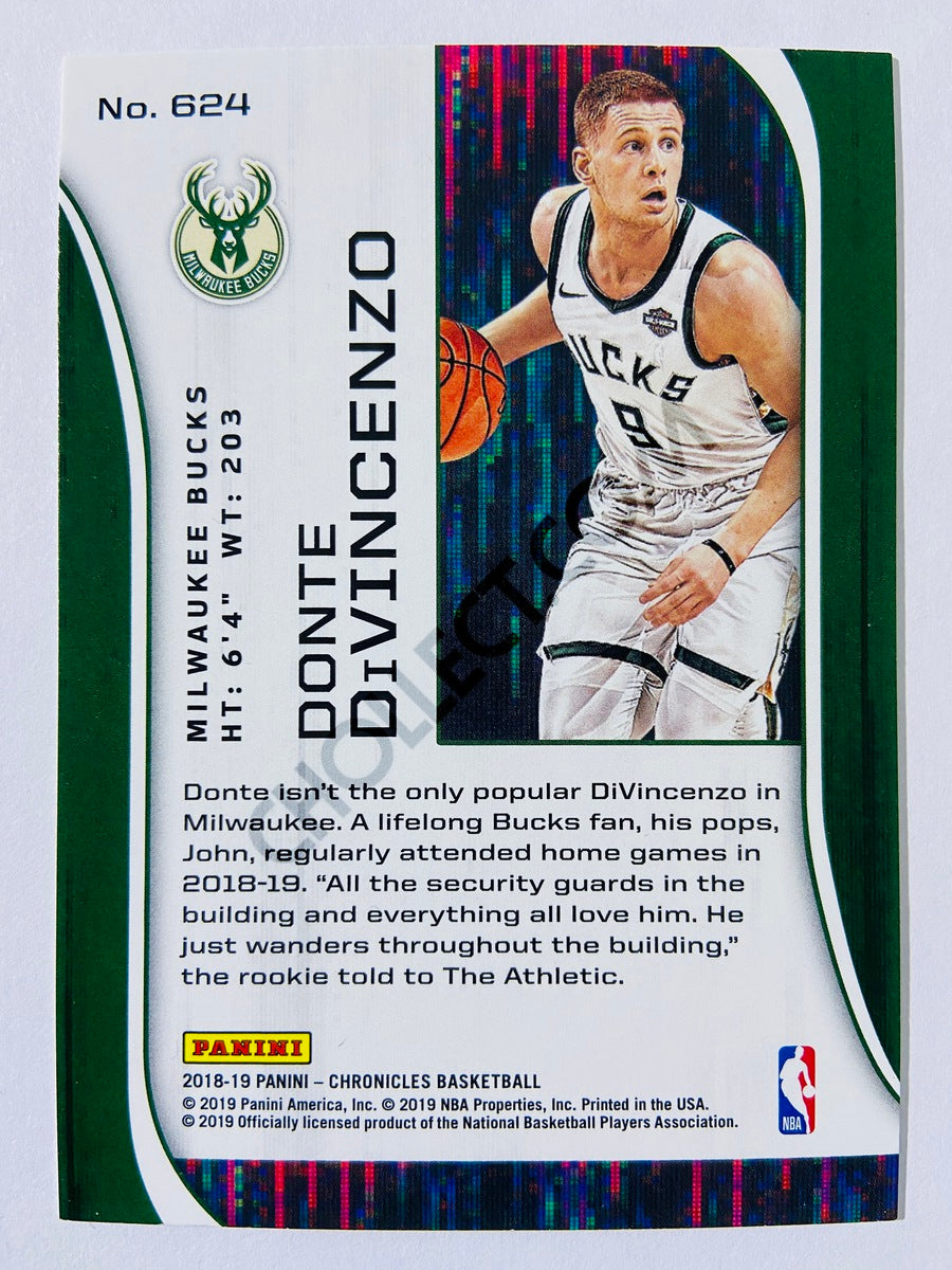 Donte DiVincenzo - Milwaukee Bucks 2018-19 Panini Chronicles Rookies & Stars RC Rookie #624