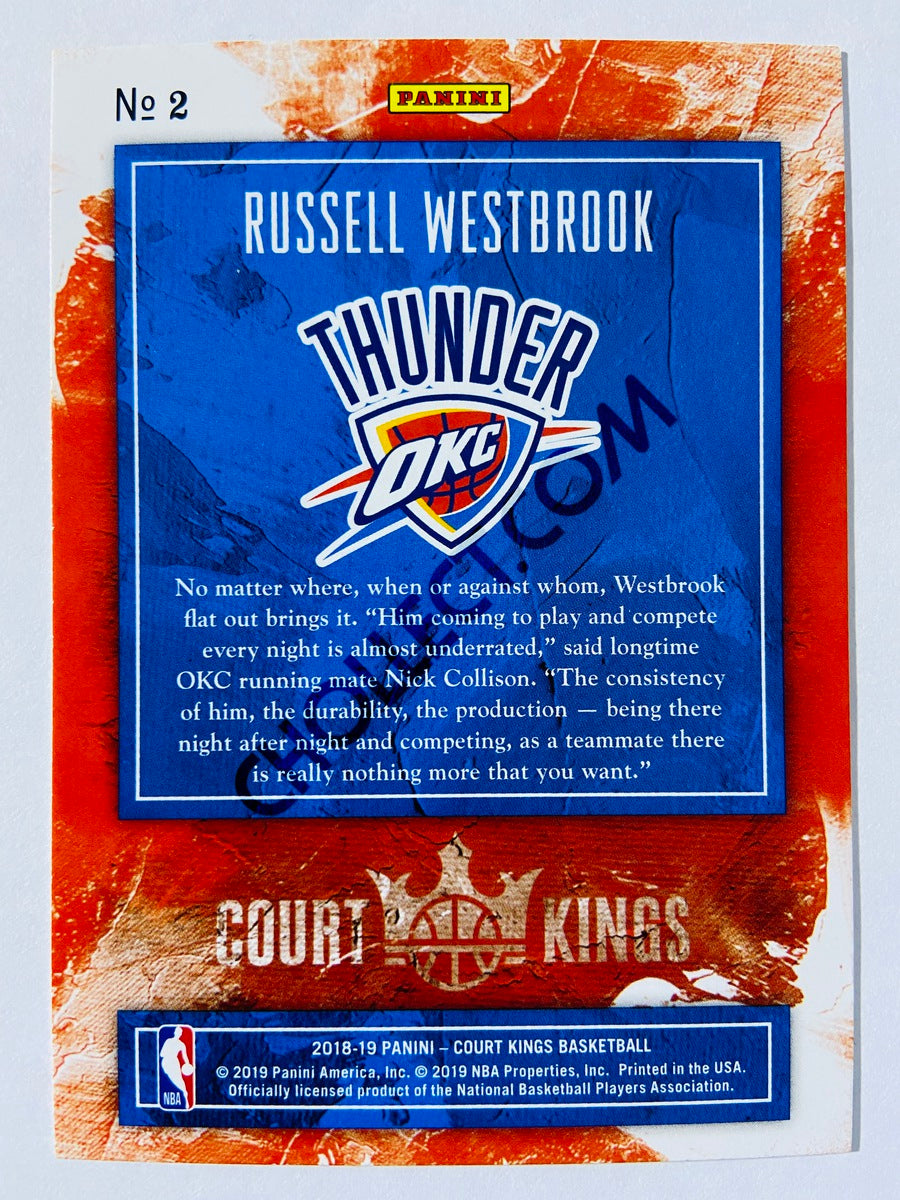 Russell Westbrook - Oklahoma City Thunder 2018-19 Panini Court Kings #2