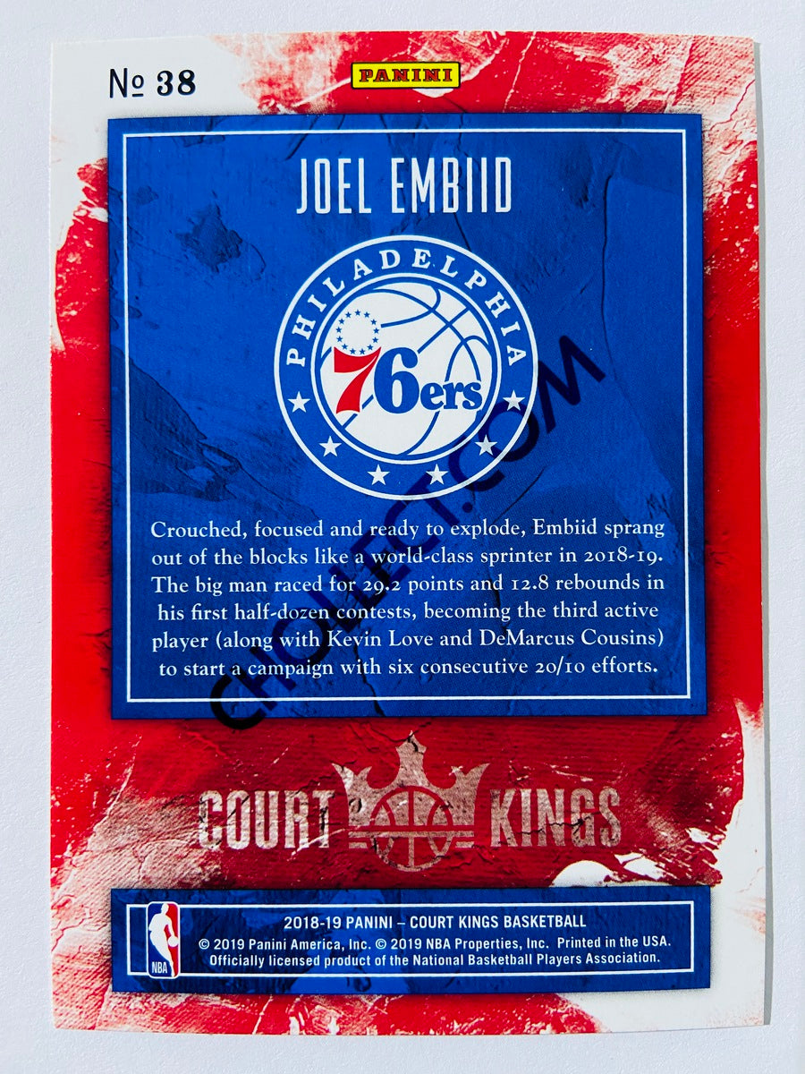 Joel Embiid - Philadelphia 76ers 2018-19 Panini Court Kings #38