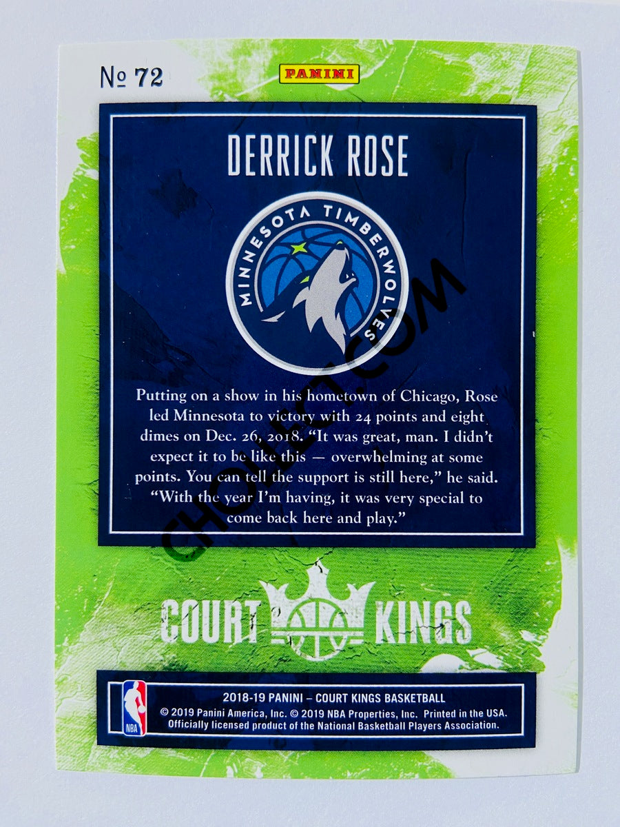 Derrick Rose - Minnesota Timberwolves 2018-19 Panini Court Kings #72