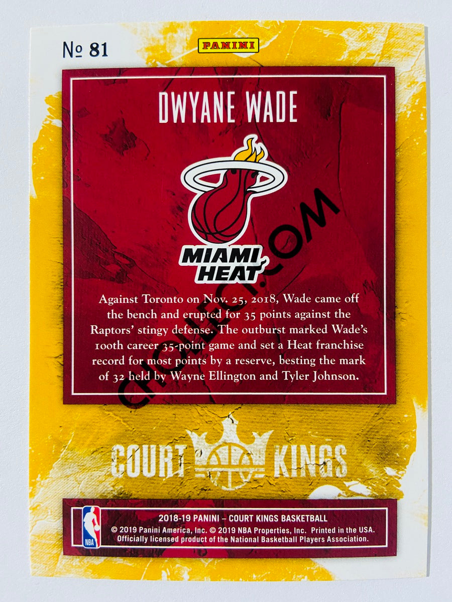 Dwyane Wade - Miami Heat 2018-19 Panini Court Kings  #81
