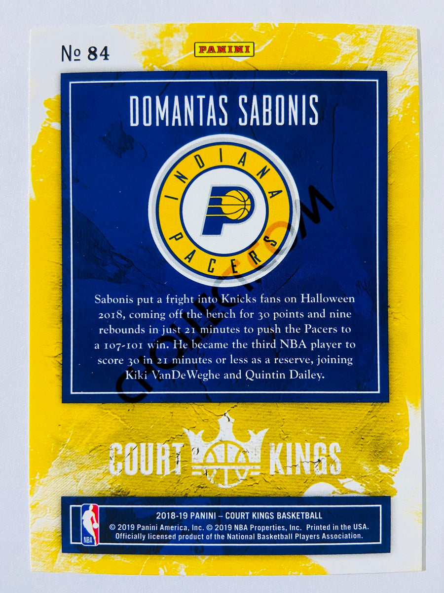 Domantas Sabonis - Indiana Pacers 2018-19 Panini Court Kings #84